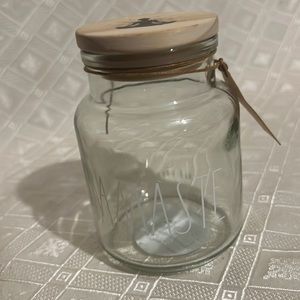 Rae Dunn Namaste Glass Jar